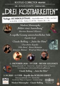 DREI KOSTBARKEITEN im Humboldtsaal