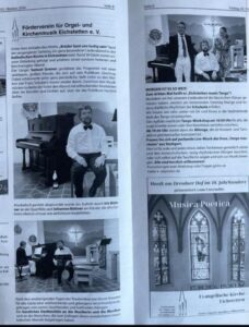 Artikel vom 2.10.2026 über den Auftritt mit Sänger Samuel Greiner in der kath. Kirche in Eichstetten